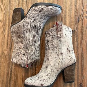 Hair on hide booties